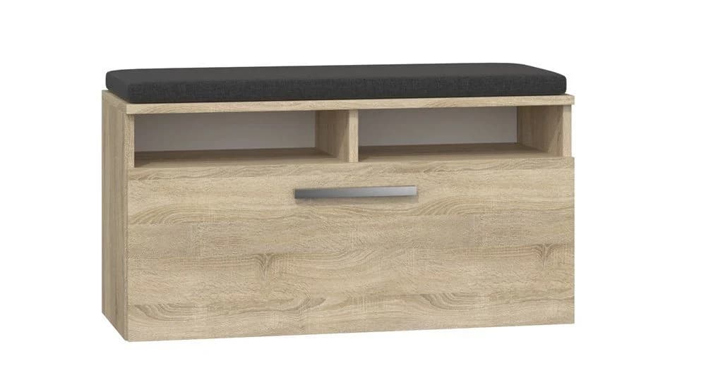 ibonto Schuhbank mit Sitzfläche und Stauraum Braun - Bild 2