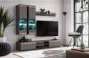 ASM-Moebel Wohnwand MODO mit LED-Beleuchtung Grau Bild 2