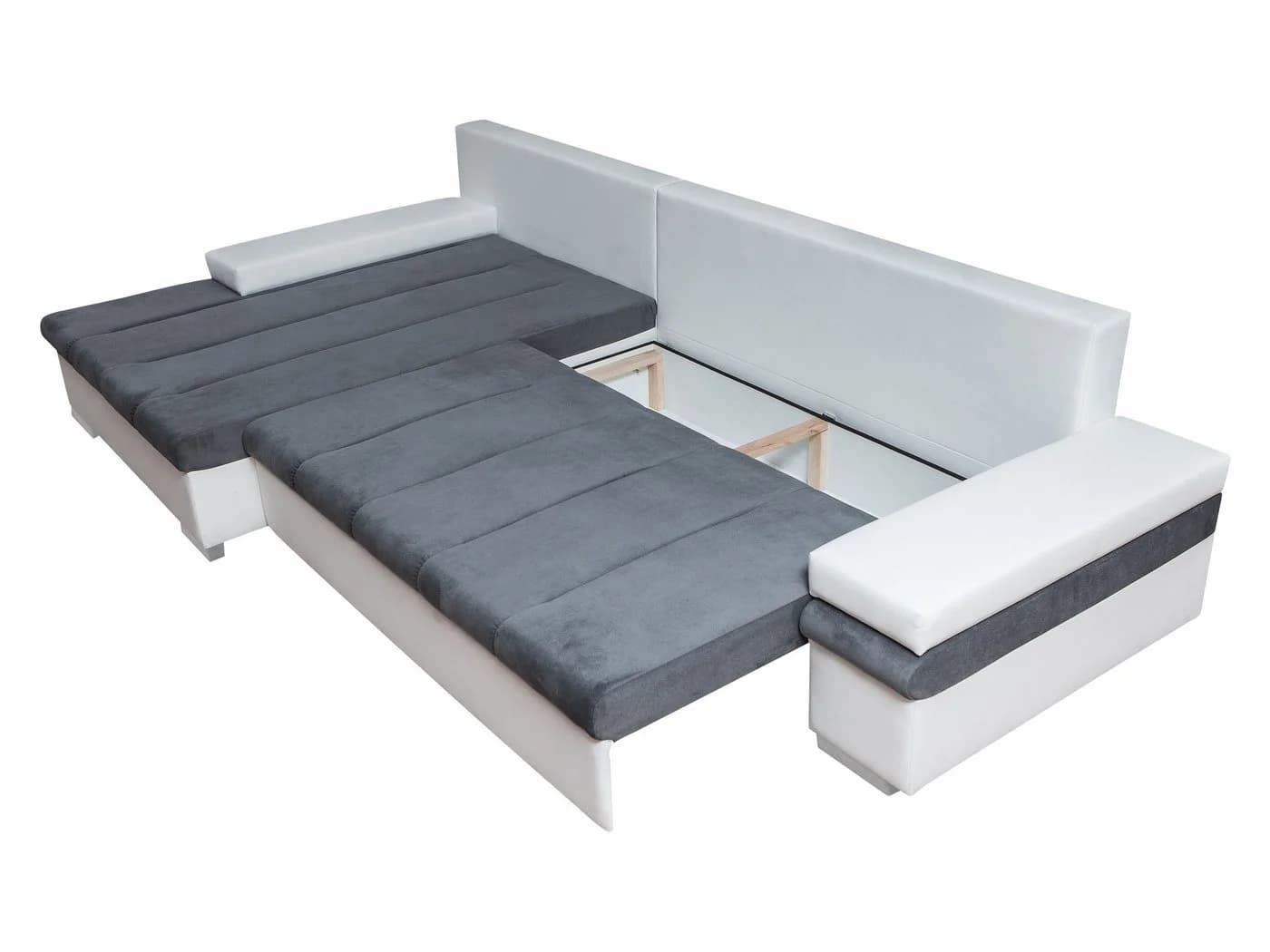 MIRJAN24 Ecksofa Bangkok Grau mit Bettkasten und Schlaffunktion - Bild 5