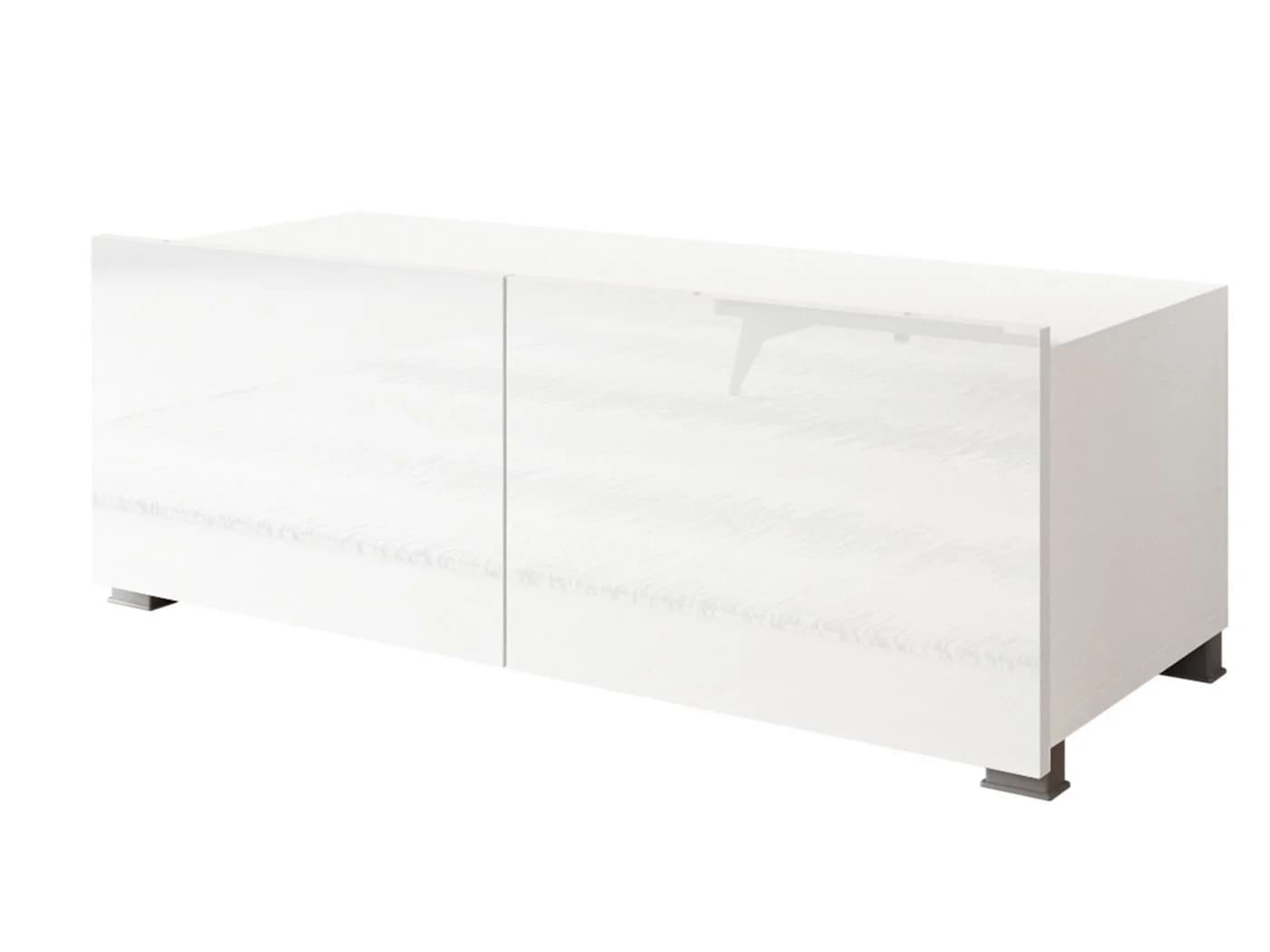 MIRJAN24 TV-Schrank Calabrini 100 03 Weiß Silber Grifflos - Bild 4