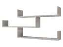 MIRJAN24 Wandregal Trio Grau Hängeregal mit Haken Bild 2