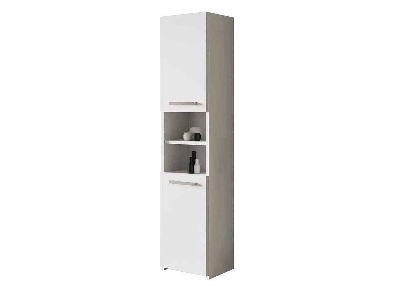 MIRJAN24 Hochschrank S40 2-türig Badmöbel Weiß - Bild 2