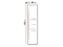 MIRJAN24 Hochschrank S43 2-türig mit Schublade Weiß Bild 4