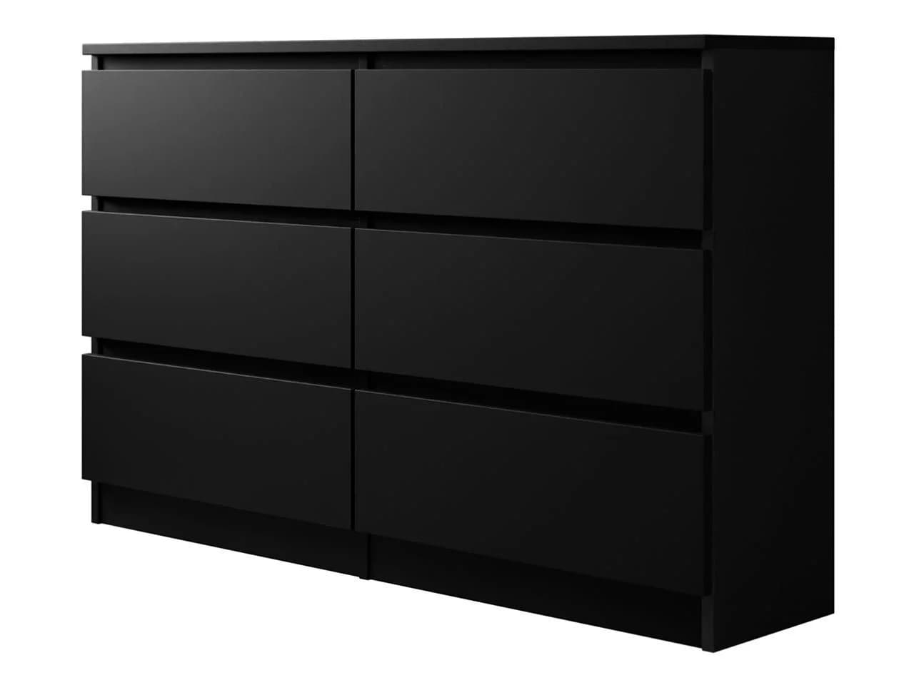 MIRJAN24 Kommode Malwa M6 120 Schwarz 6 Schubladen Grifflos - Bild 2