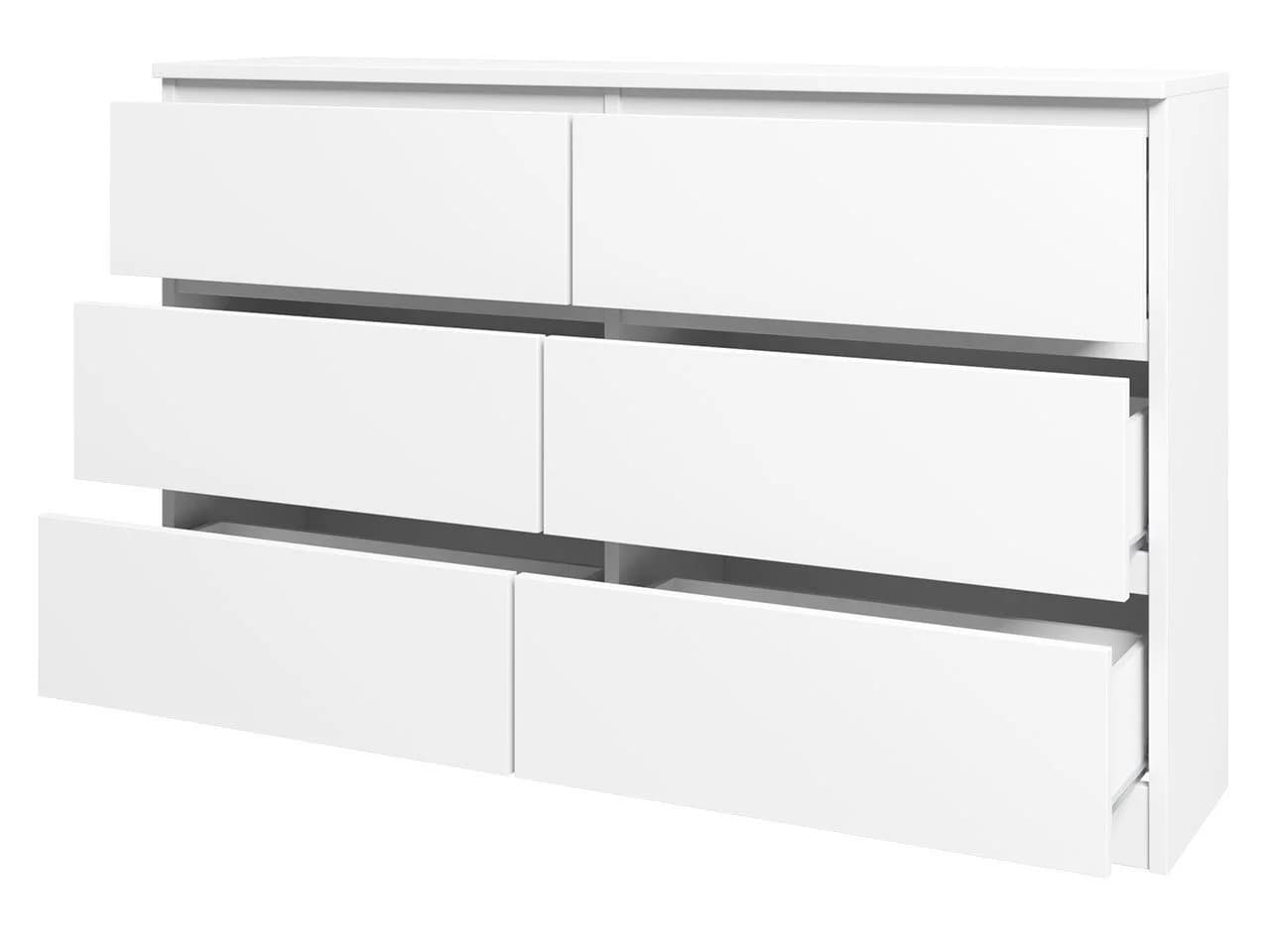 MIRJAN24 Kommode Malwa M6 120 Schwarz 6 Schubladen Grifflos - Bild 3
