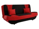 MIRJAN24 Schlafsofa Pinto mit Bettkasten und Schlaffunktion Rot Microfaser Bild 1
