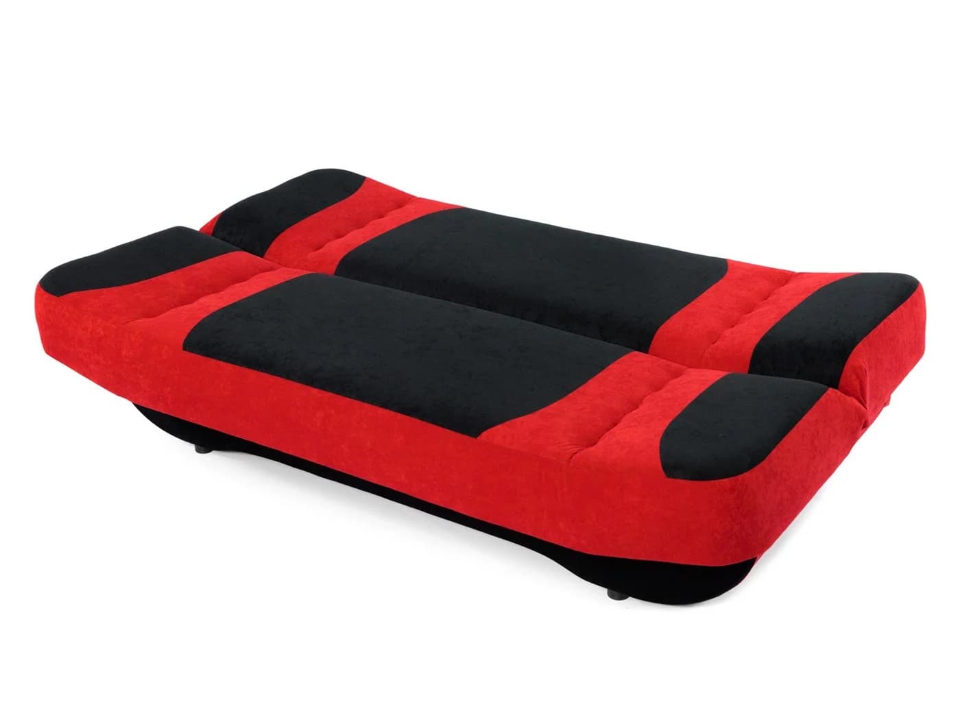 MIRJAN24 Schlafsofa Pinto mit Bettkasten und Schlaffunktion Rot Microfaser - Bild 3