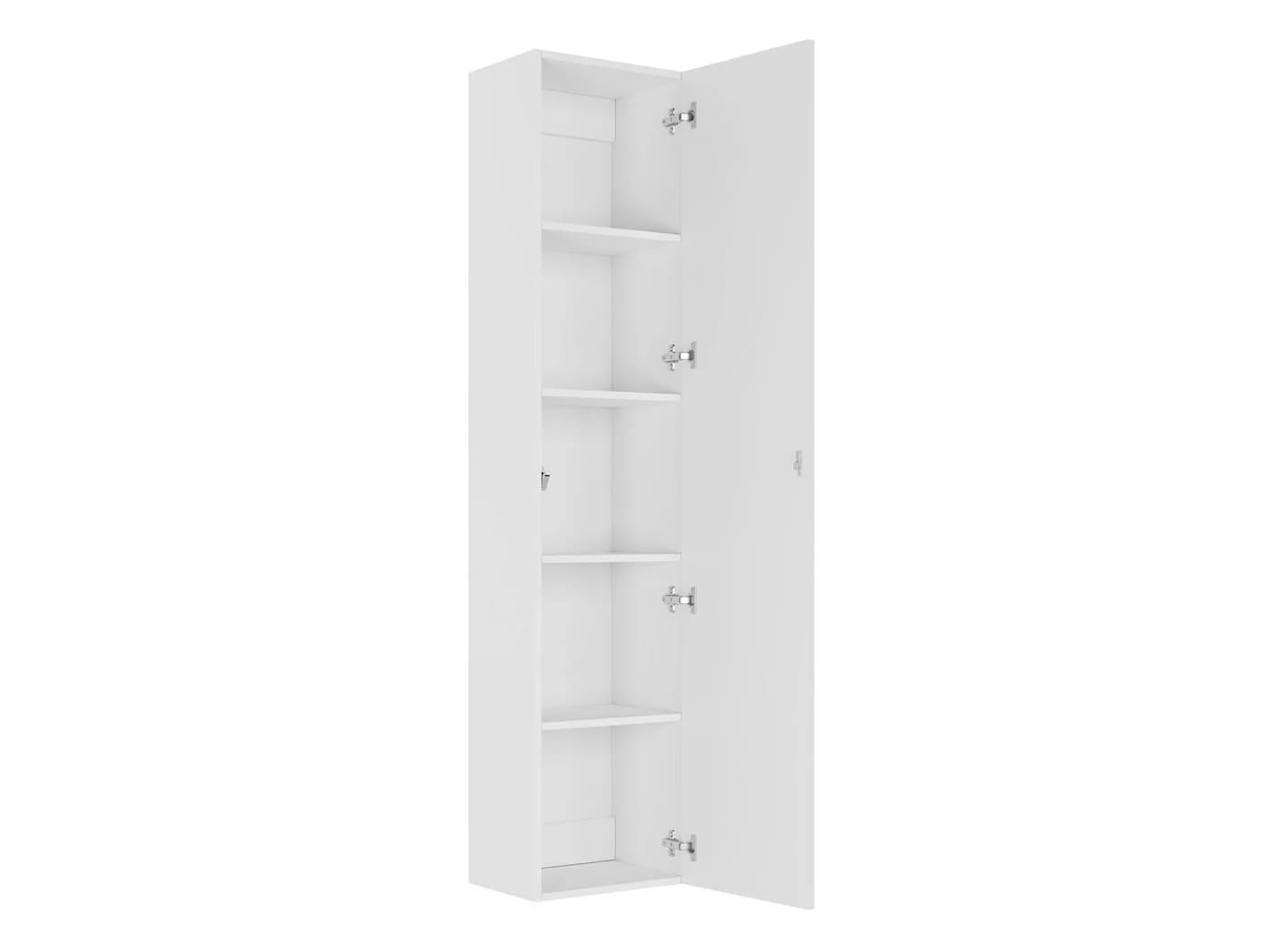 MIRJAN24 Vitrine 180 Vigo Weiß Hochglanz mit Drehtür - Bild 3