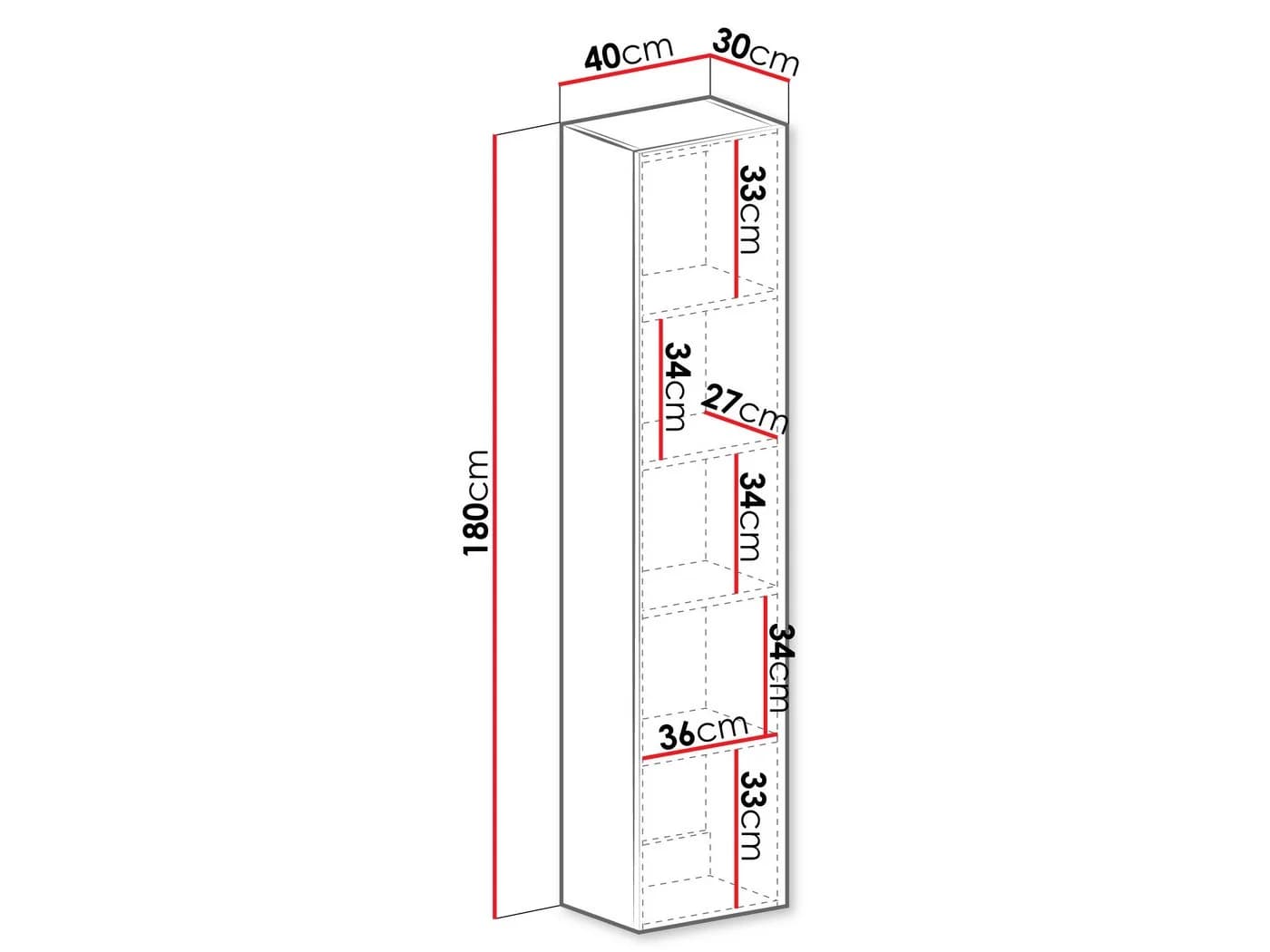 MIRJAN24 Vitrine 180 Vigo Weiß Hochglanz mit Drehtür - Bild 4