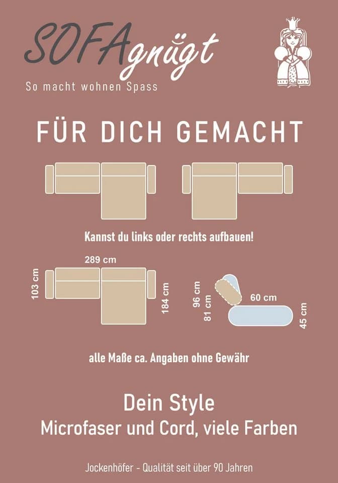 Jockenhöfer Ecksofa Double One L-Form Relax Rosa Grau - Bild 4