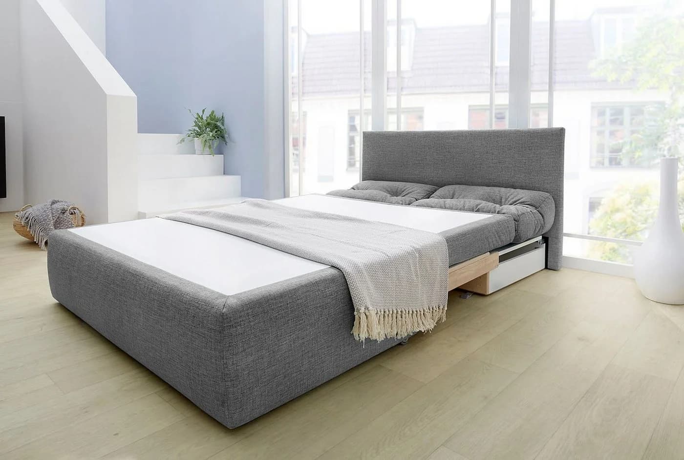 Jockenhöfer Schlafsofa Torben Grau mit Bettkasten - Bild 4