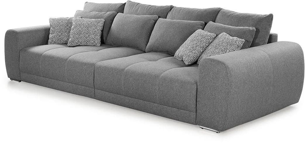 Jockenhöfer Gruppe Big-Sofa Moldau XXL Grau Polyester