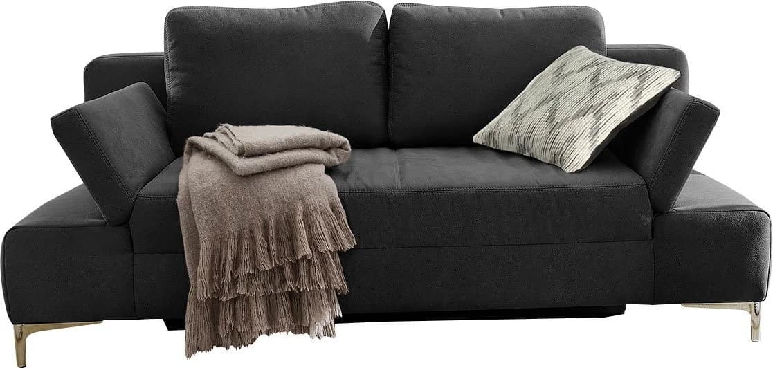 Jockenhöfer Schlafsofa Jano Schwarz mit Bettkasten und Armteilverstellung - Bild 3