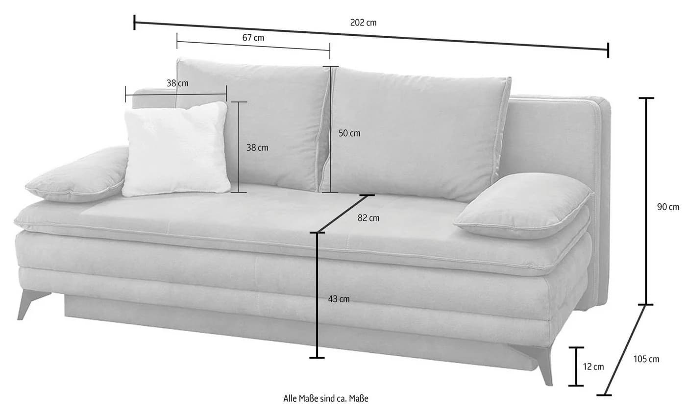 Jockenhöfer Schlafsofa Laurin mit Bettfunktion und Bettkasten - Bild 5