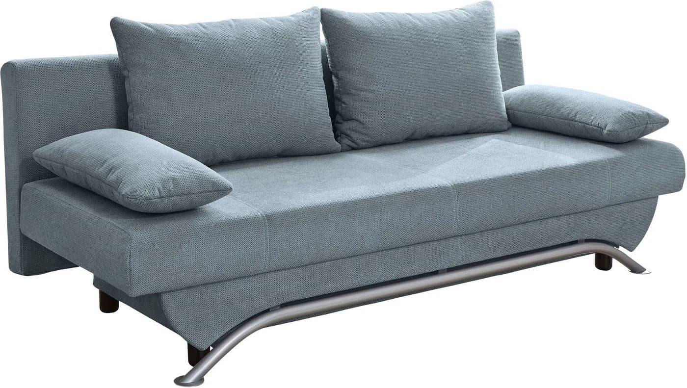 Jockenhöfer Schlafsofa Nancy 190 cm mit Bettkasten Aquablau - Bild 3