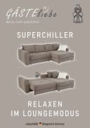 Jockenhöfer Gruppe Ecksofa Kampen L-Form Grau-Beige mit Bettfunktion Bild 4
