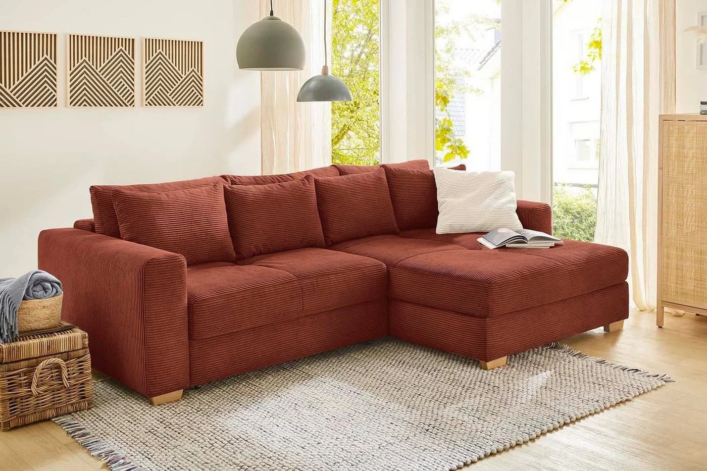 Ecksofa Kampen L-Form mit Bettfunktion und Bettkasten - Jockenhöfer Gruppe - Bild 2