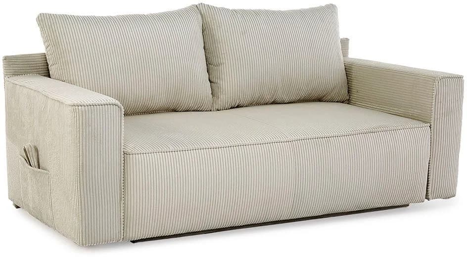 Jockenhöfer Schlafsofa Ron Grau-Beige mit Bettkasten - Bild 3
