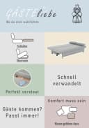 Jockenhöfer Schlafsofa Dunkelgrau mit Bettfunktion & Bettkasten Bild 4