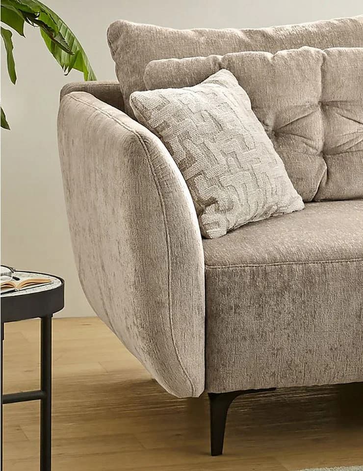 Jockenhöfer Gruppe Big-Sofa Spa Beige Grau Retro-Look - Bild 3