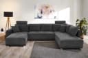 Jockenhöfer Wohnlandschaft Orlando U-Form mit Bettfunktion Grau Bild 2