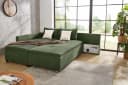 Jockenhöfer Gruppe Ecksofa Madrid L-Form Grün mit Bettfunktion Bild 3