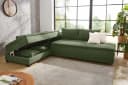 Jockenhöfer Gruppe Ecksofa Madrid L-Form Grün mit Bettfunktion Bild 4