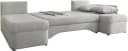Jockenhöfer Wohnlandschaft Arktis U-Form Grau mit Bettfunktion Bild 3