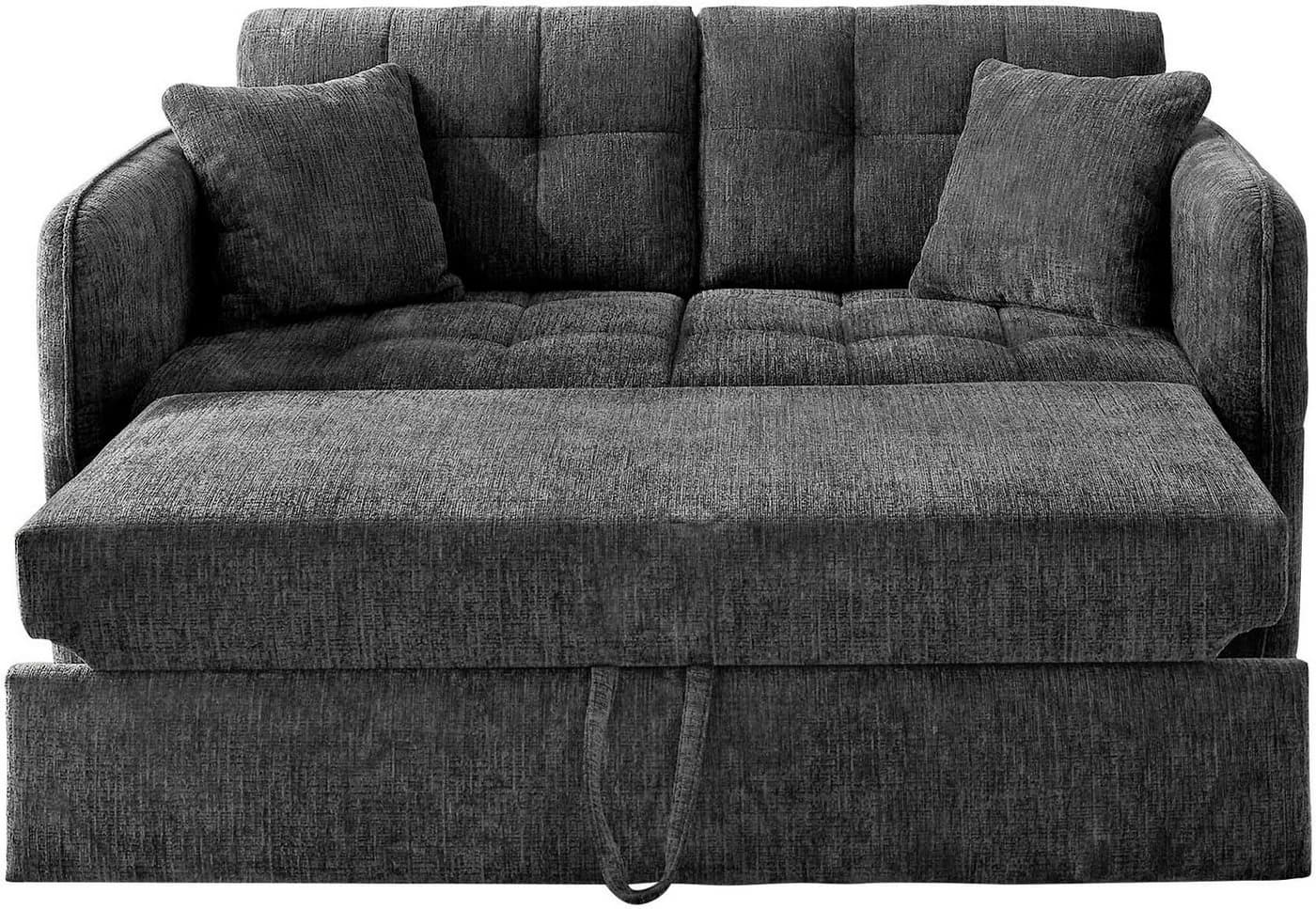 Jockenhöfer Schlafsofa Leon Schwarz mit Bettfunktion