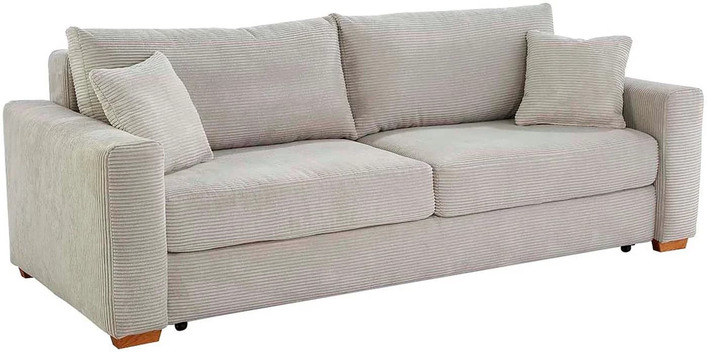 Jockenhöfer Schlafsofa Micha Grau-Beige mit Bettkasten - Bild 3