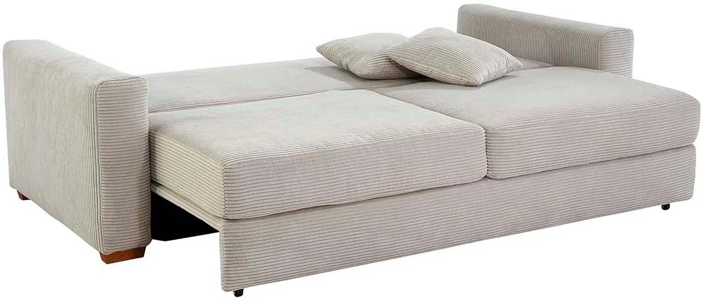 Jockenhöfer Schlafsofa Micha Grau-Beige mit Bettkasten - Bild 4
