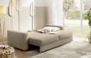 Jockenhöfer Schlafsofa Micha Taupe mit Bettfunktion und Bettkasten Bild 1