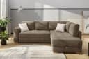 Jockenhöfer Ecksofa Sunset L-Form Taupe mit Bettfunktion Bild 2