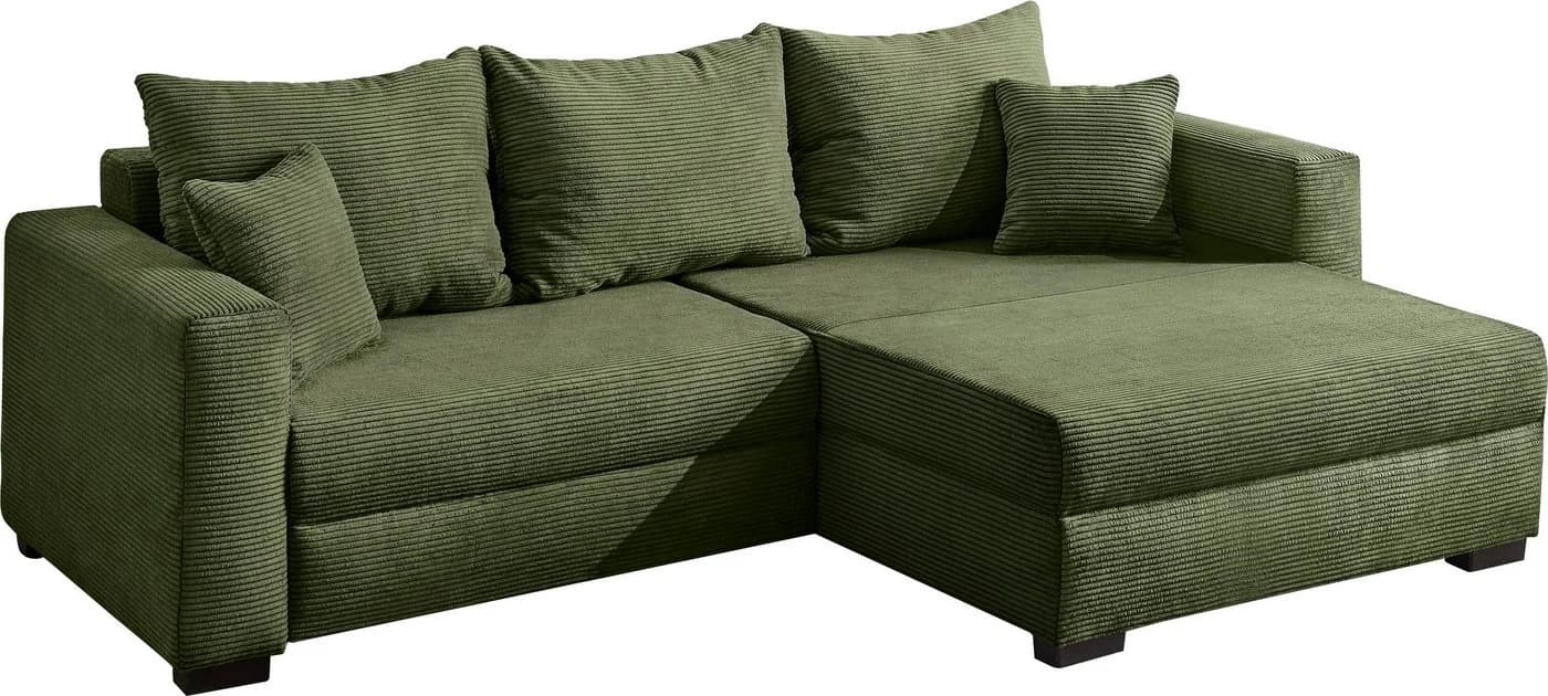 Jockenhöfer Ecksofa Elmau XL L-Form Grün mit Bettfunktion - Bild 3