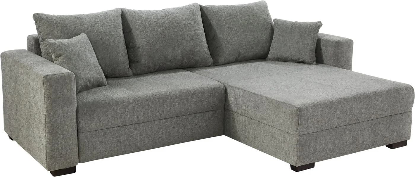 Jockenhöfer Gruppe Ecksofa Elmau XL L-Form Grau mit Bettfunktion - Bild 3