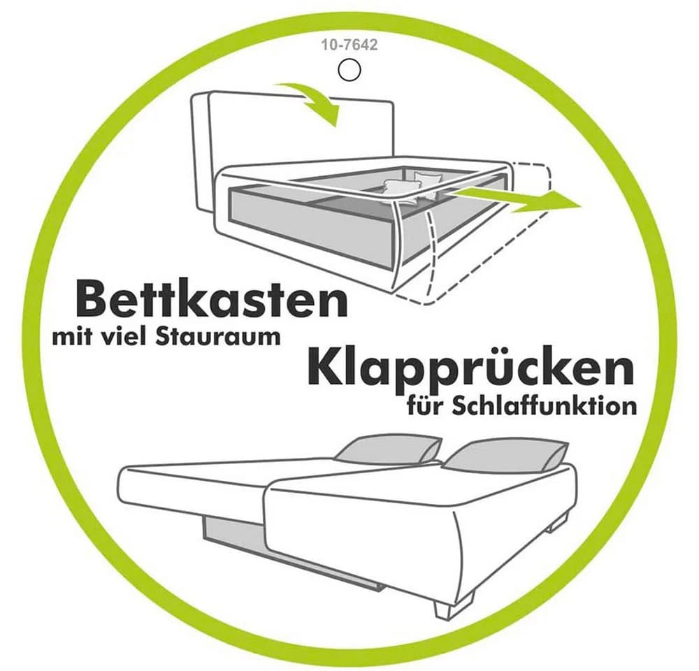 JOCKENHÖFER GRUPPE Maestro Dauerschlafsofa Taupe 161x200 cm - Bild 5