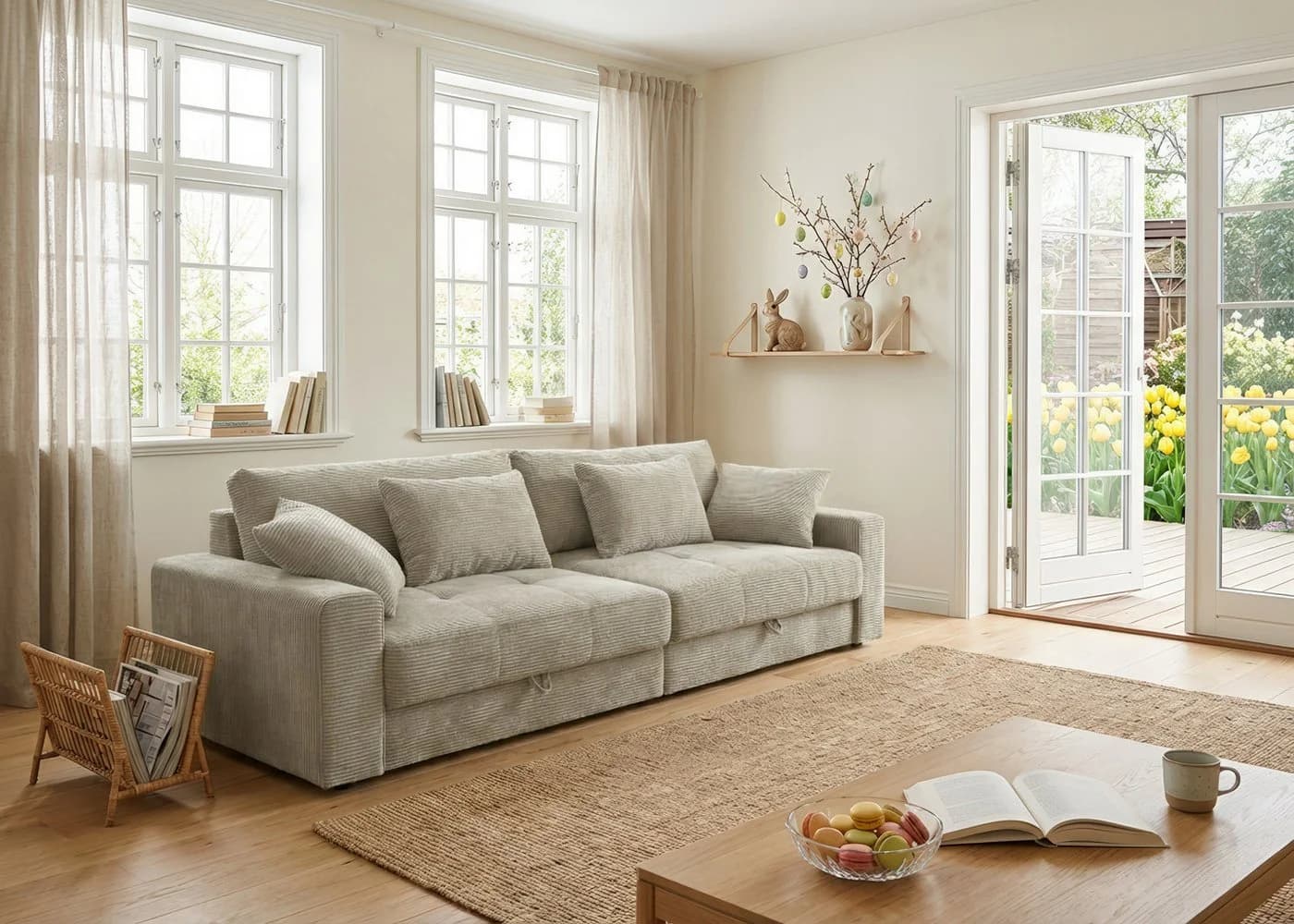 Big-Sofa JOCKENHÖFER GRUPPE Space XL 284 cm grau beige 426 17 - Bild 4
