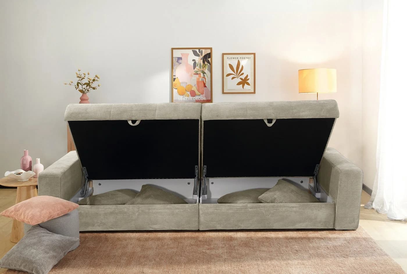 Big-Sofa JOCKENHÖFER GRUPPE Space XL 284 cm grau beige 426 17 - Bild 5