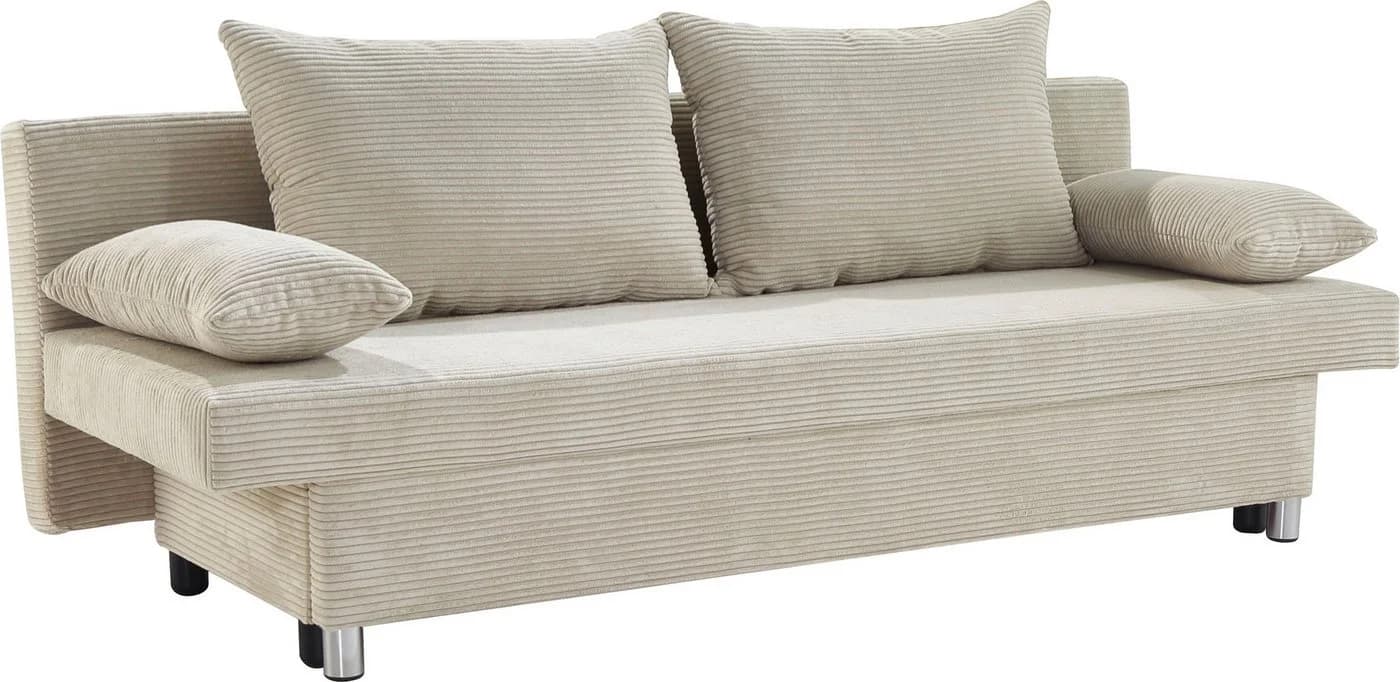 Jockenhöfer Gruppe Schlafsofa Beige/Grau mit Bettkasten - Bild 2