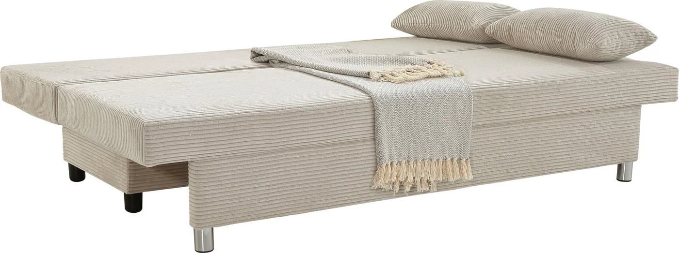 Jockenhöfer Gruppe Schlafsofa Beige/Grau mit Bettkasten - Bild 3