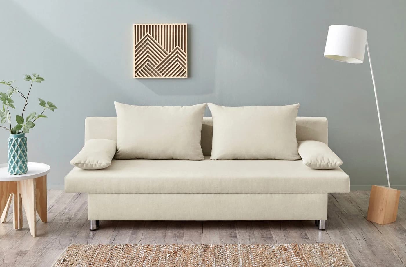 Jockenhöfer Gruppe Schlafsofa Beige mit Bettkasten & Bettfunktion - Bild 2