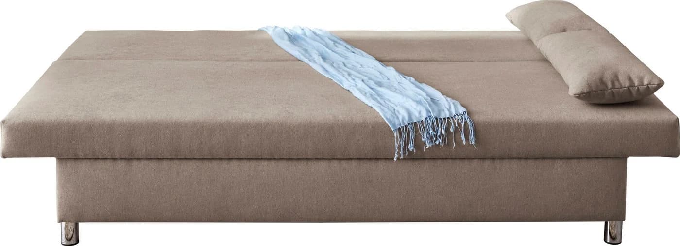 Jockenhöfer Gruppe Schlafsofa Taupe mit Bettkasten & Schlaffunktion - Bild 4