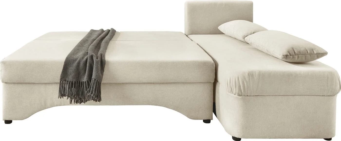 Jockenhöfer Gruppe Ecksofa Polaris L-Form Beige mit Bettfunktion & Bettkasten - Bild 4
