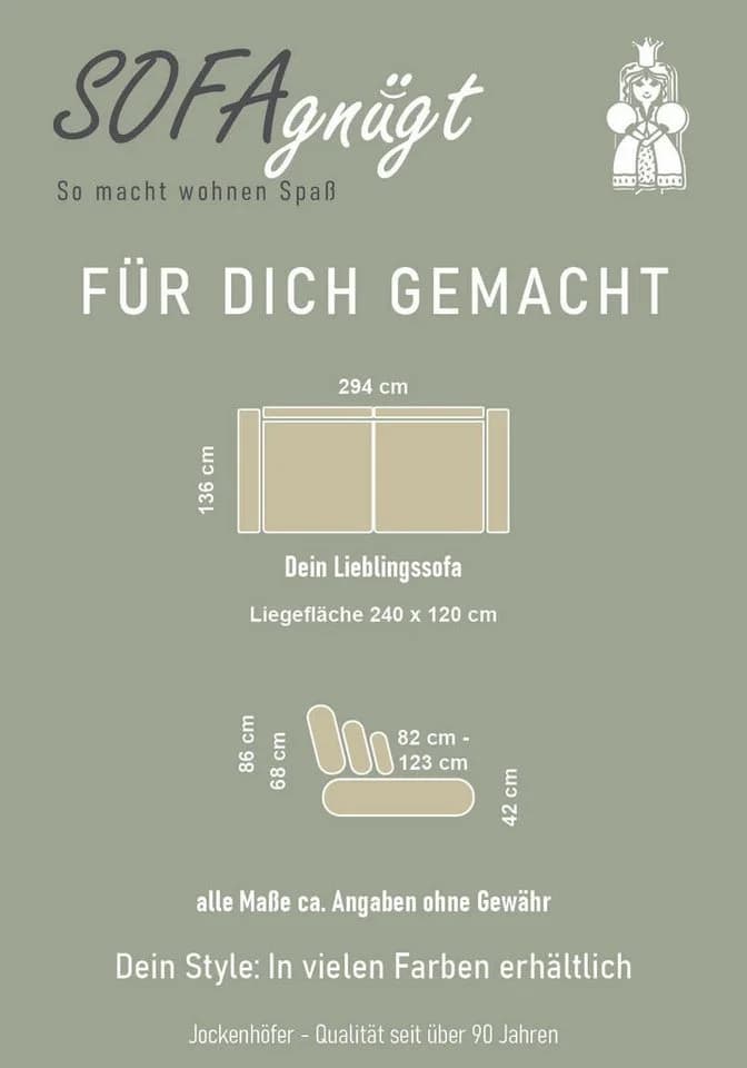 Jockenhöfer Gruppe Big-Sofa Lumina XXL mit LED-RGB-Beleuchtung Dunkelgrau - Bild 5