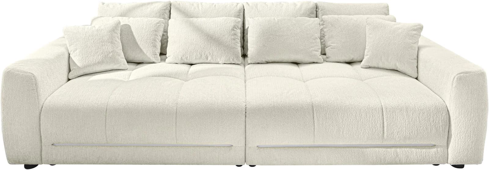 Jockenhöfer Big-Sofa Lumina mit LED-RGB-Beleuchtung hellbeige