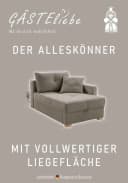 Jockenhöfer Gruppe Recamiere Romeo Beige Schlaffunktion Federkern Bild 4