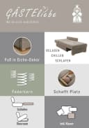 Jockenhöfer Gruppe Recamiere Romeo Beige Schlaffunktion Federkern Bild 5