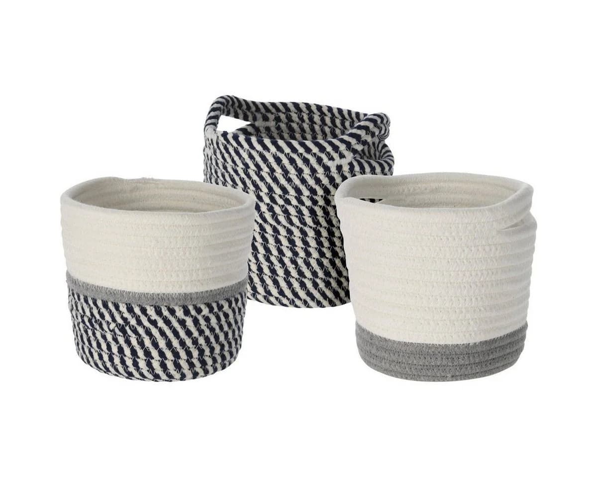 Home & styling collection Aufbewahrungskorb Baumwolle Geflochten