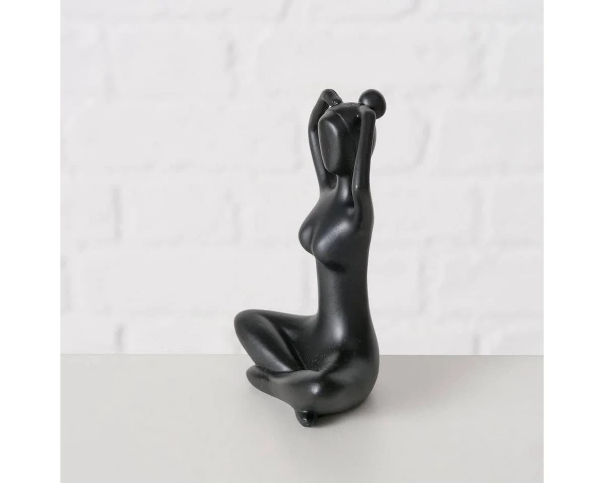 BOLTZE GRUPPE GmbH Dekofigur YOGA Schwarz Polyresin