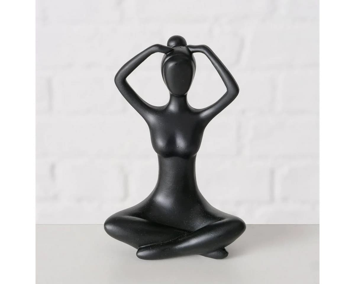 BOLTZE GRUPPE GmbH Dekofigur YOGA Schwarz Polyresin - Bild 3